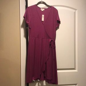 Anthro brand Maeve faux wrap summer dress